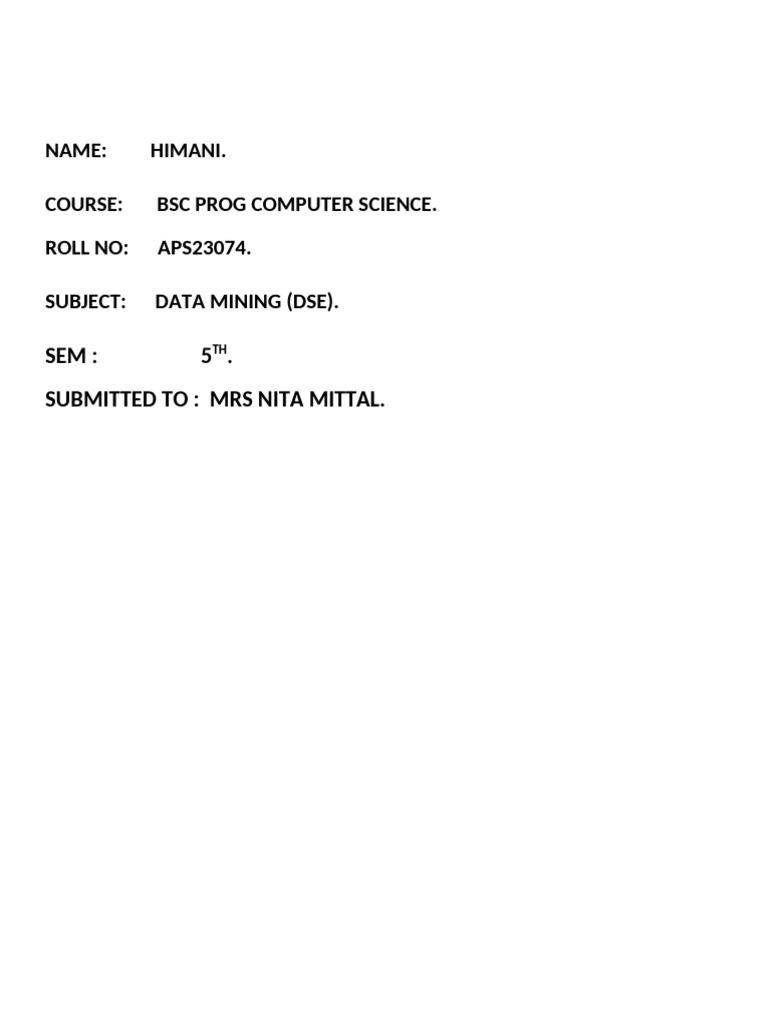 Data Cleaning and Preprocessing Techniques | PDF | Information ...