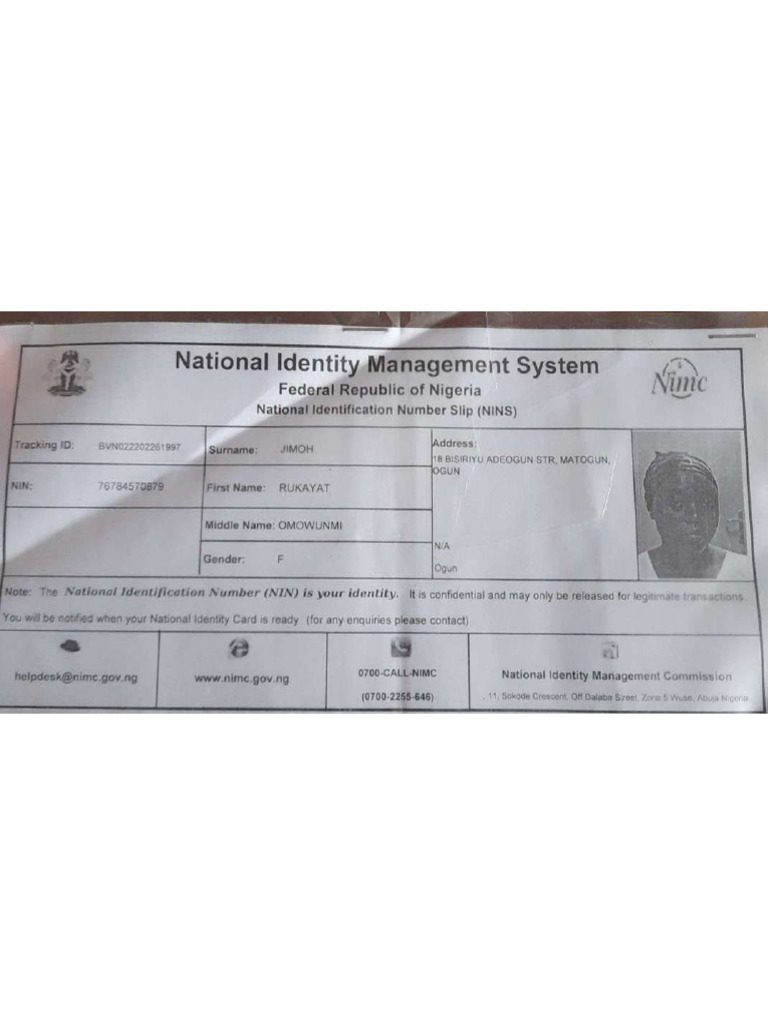 National Idcard | PDF