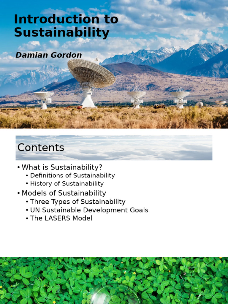 Understanding Sustainability Concepts | PDF | Sustainability ...