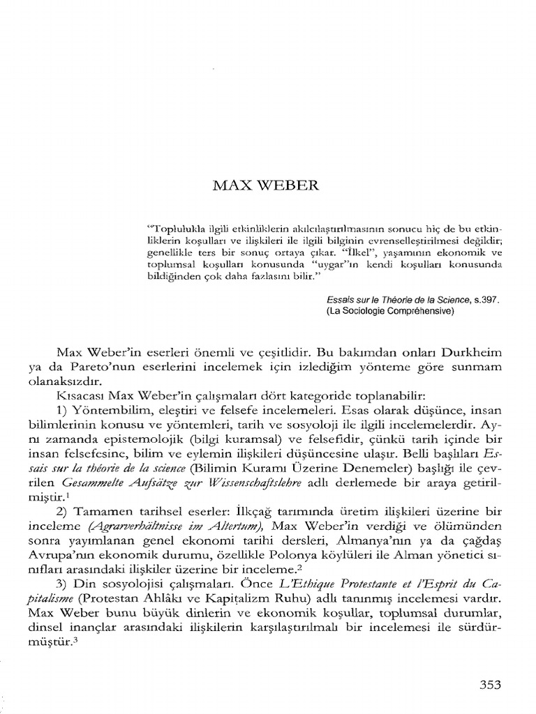 Max Weber | PDF