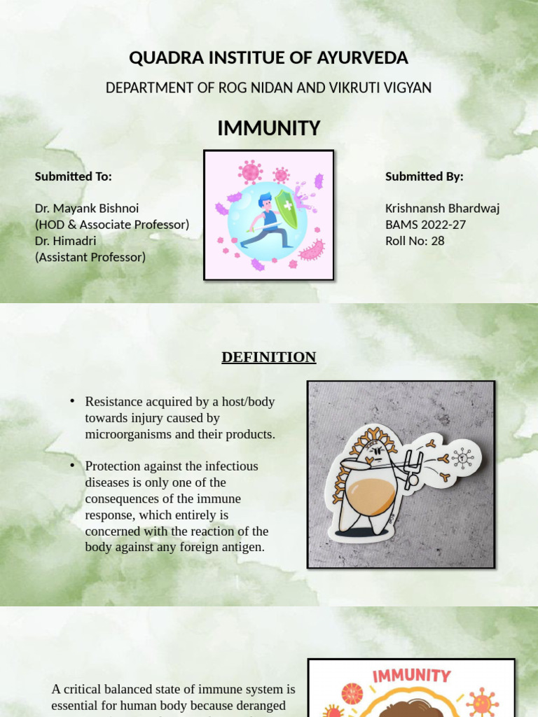 Understanding Immunity: Types & Functions | PDF | Immune System ...