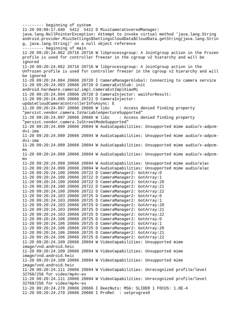 Log Cat 1763608824029 | PDF | Software Engineering | Computer Programming