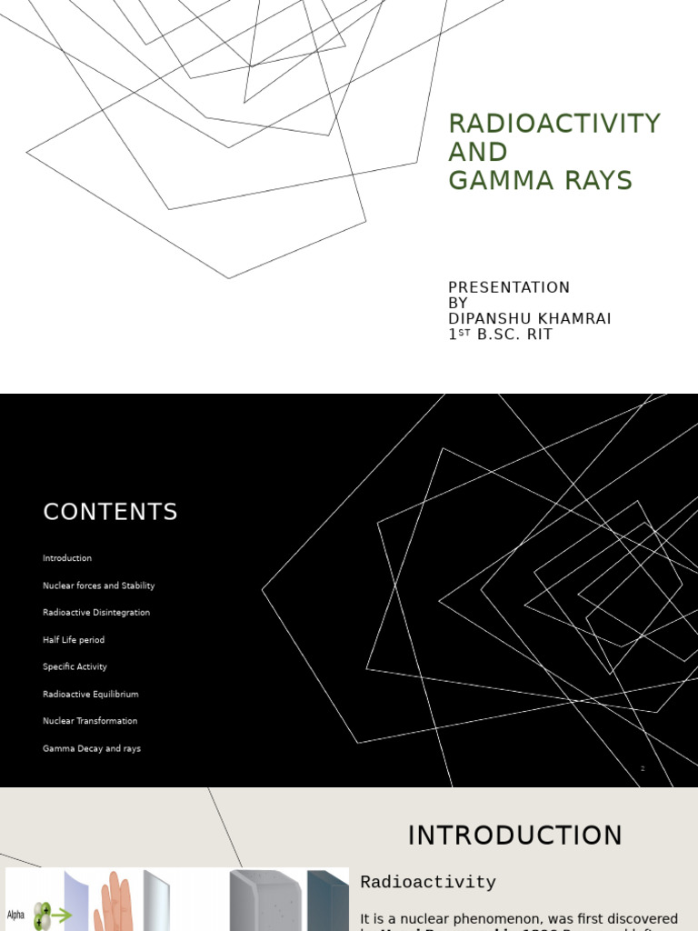 Radioactivity and Gamma Rays | PDF | Radioactive Decay | Gamma Ray