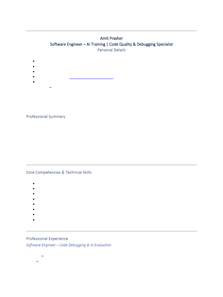 Amit Prasher | PDF | Software Development | Computer Programming