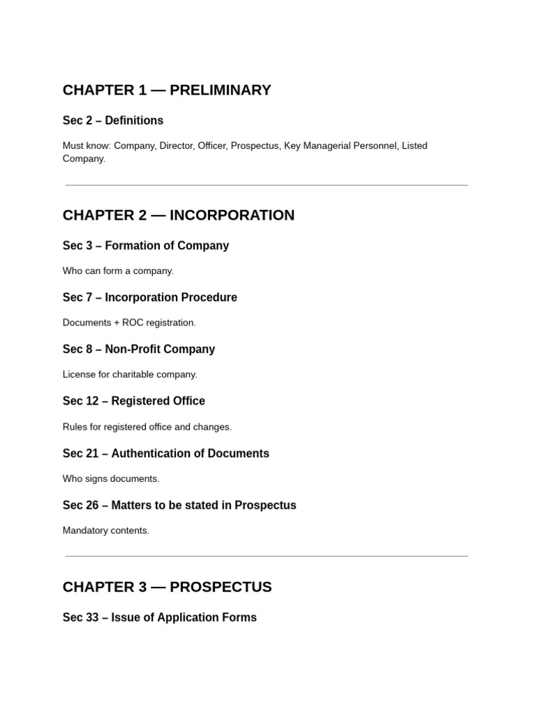 Company Formation and Management Guide | PDF