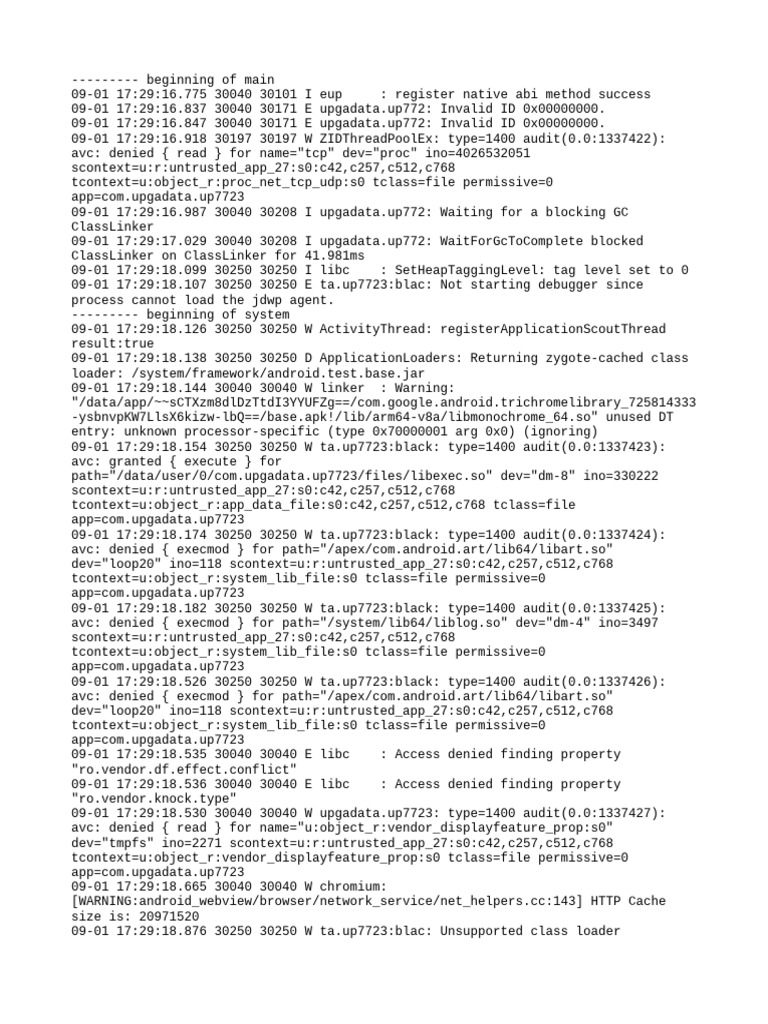 Android App Error Log Analysis | PDF | Programming Paradigms | Computer ...