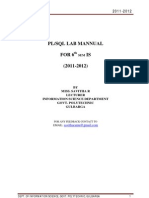 PLSQL Lab Mannual
