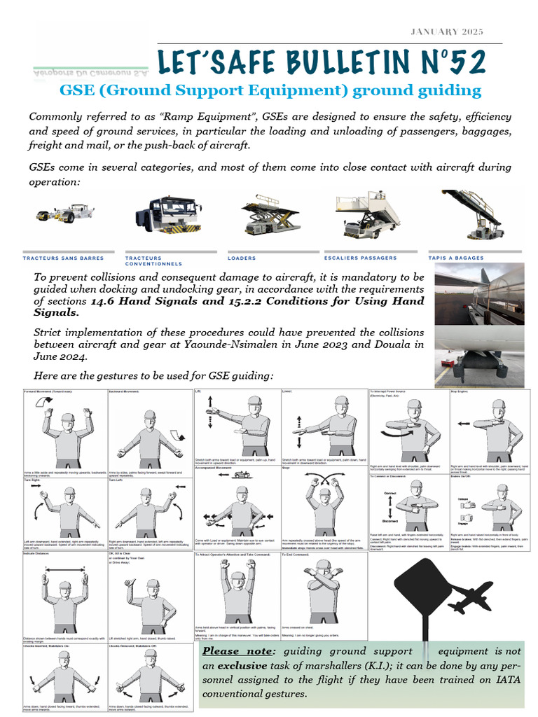 GSE Ground Guiding Procedures Explained | PDF