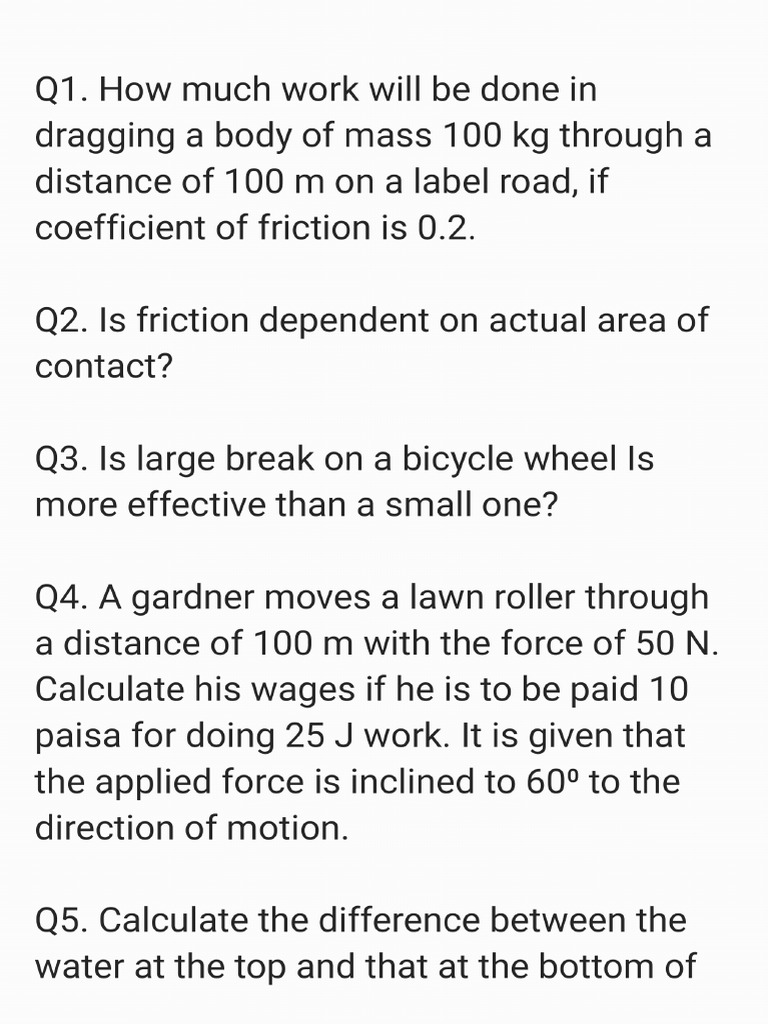 Physics Question Work Done 041125 - 251104 - 214845 | PDF