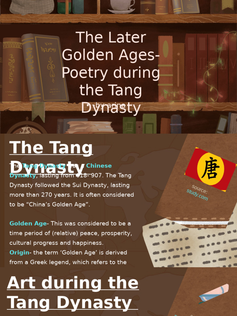 SS - Tang Dynasty | PDF | Chinese Poetry | Poetry