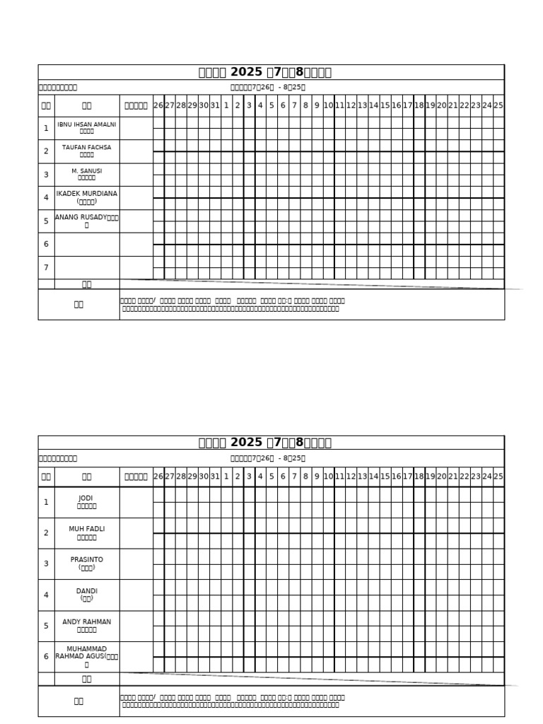 Draft Absensi | PDF