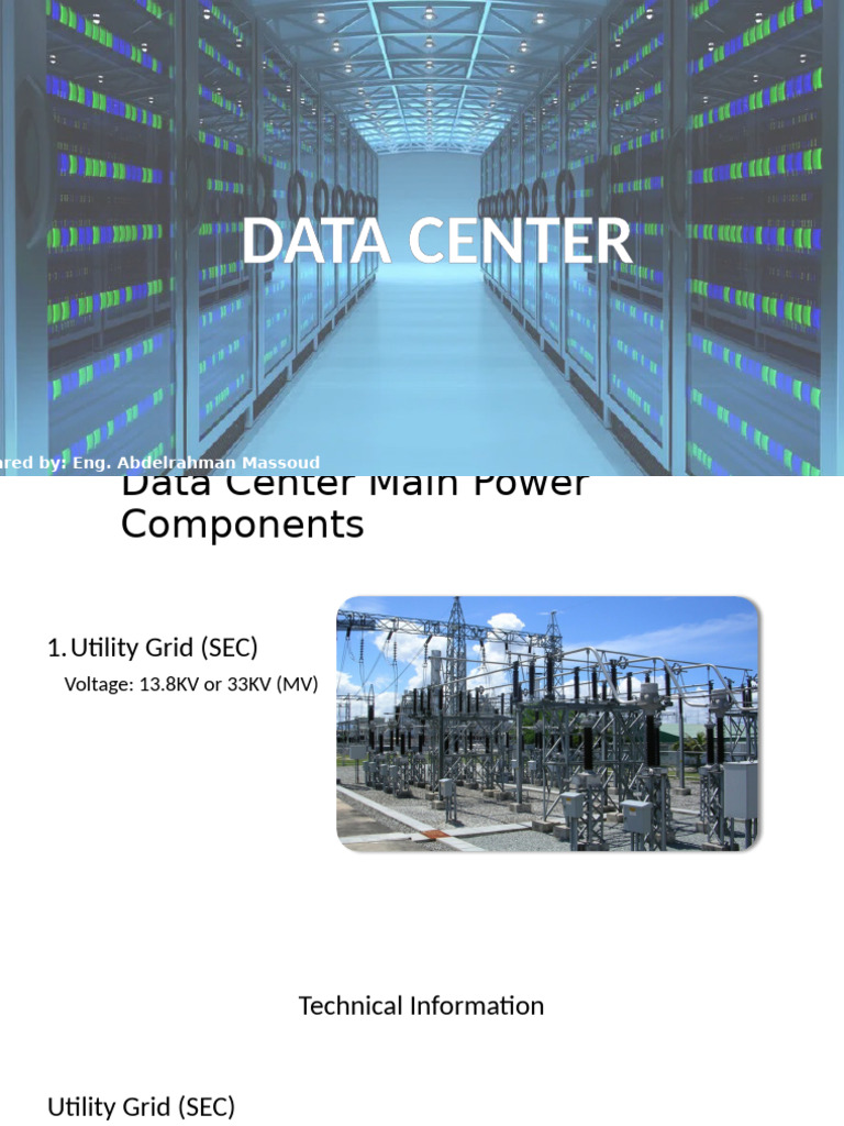 Data Center Power Components Overview | PDF | Power Inverter | Power Supply