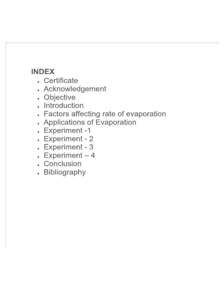 Compare Rate of Evaporation of Different Liquids | PDF