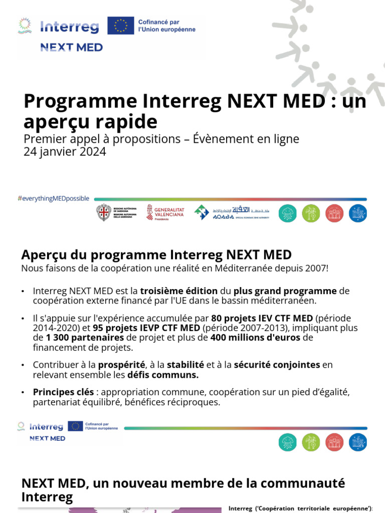 Interreg NEXT MED : Programme de Coopération | PDF | Politique de l ...