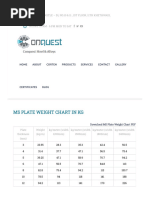 Mild Steel Plate Weight and Sizes Guide | PDF | Density | Steel