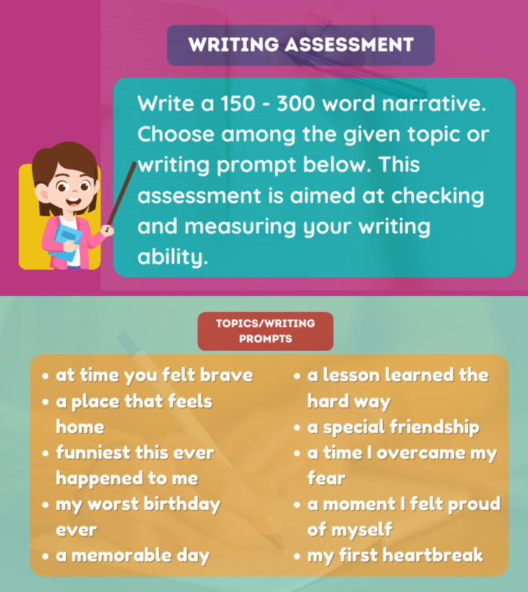 Writing Assessment Prompts Guide | PDF