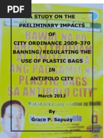 Download Preliminary Impacts of the Ban on Plastic Bags in Antipolo City_final by Megumi Ishihana SN95376974 doc pdf