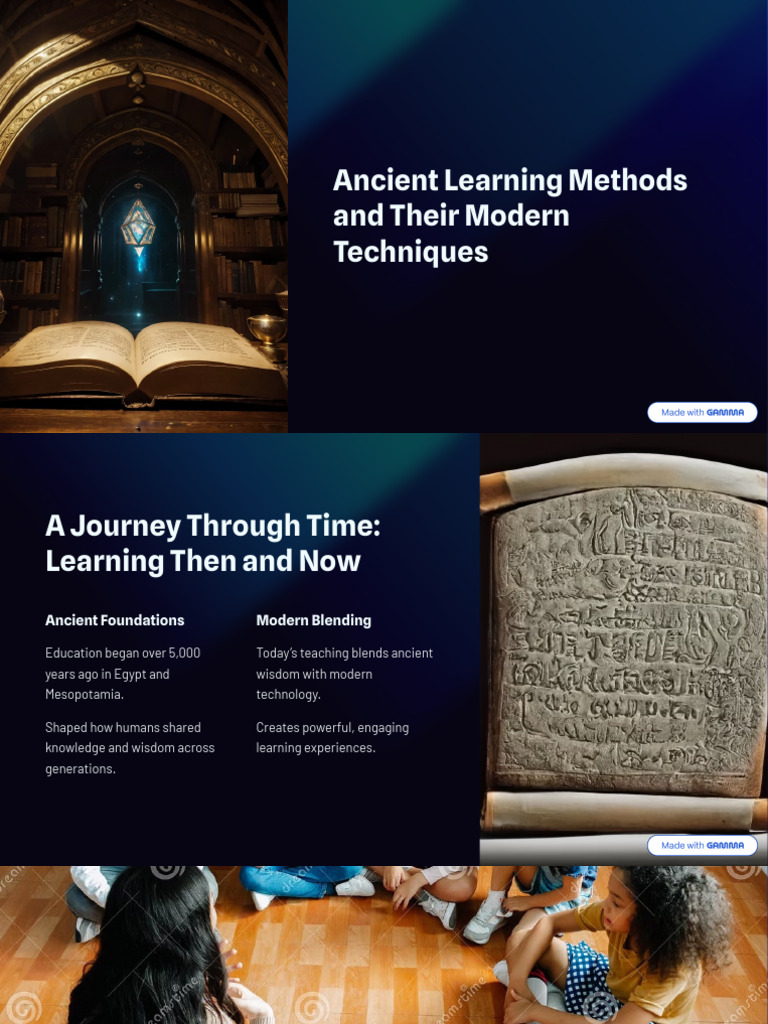 Ancient Learning Methods and Their Modern Techniques | PDF | Learning ...