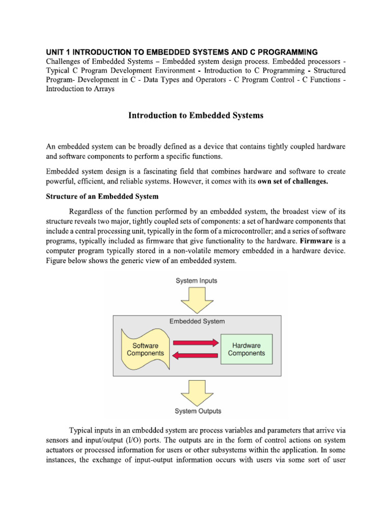 Unit I Notes | PDF