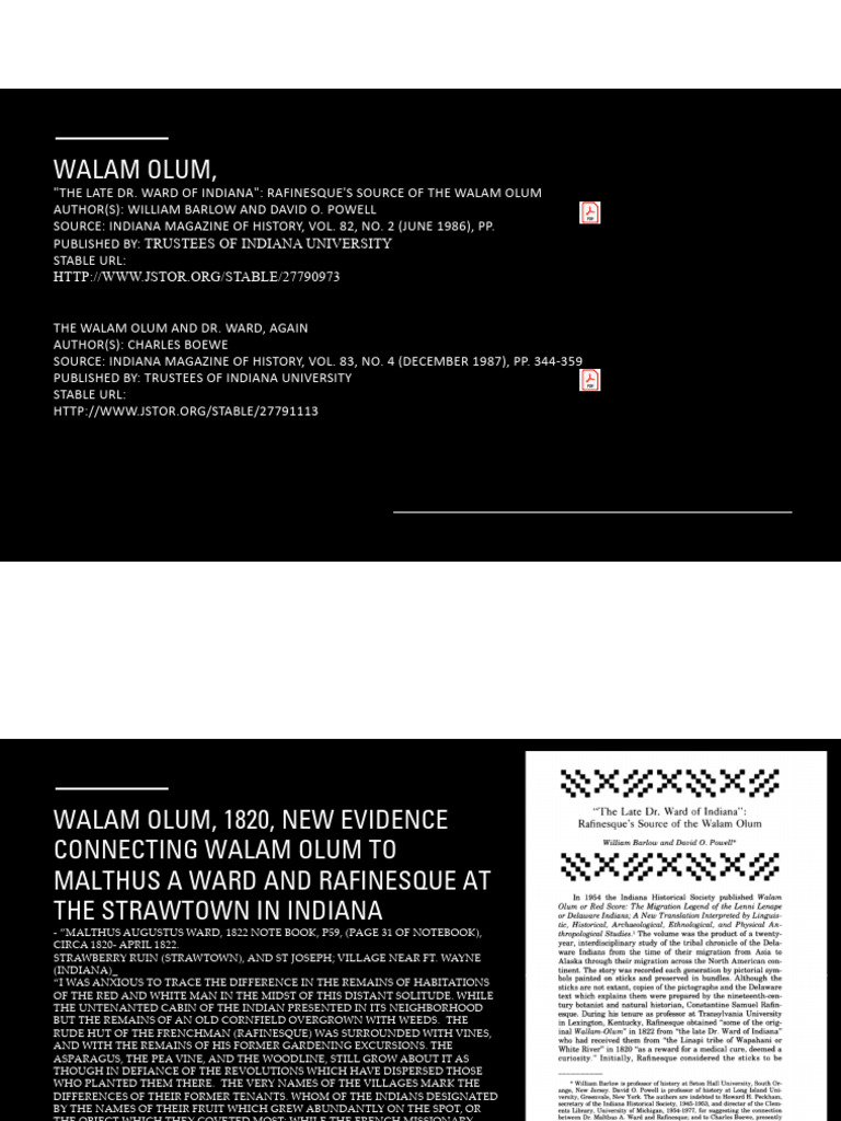 Rafinesque and the Walam Olum Connection | PDF
