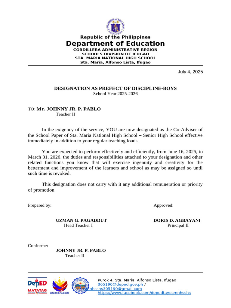 Designations | PDF | Philippines