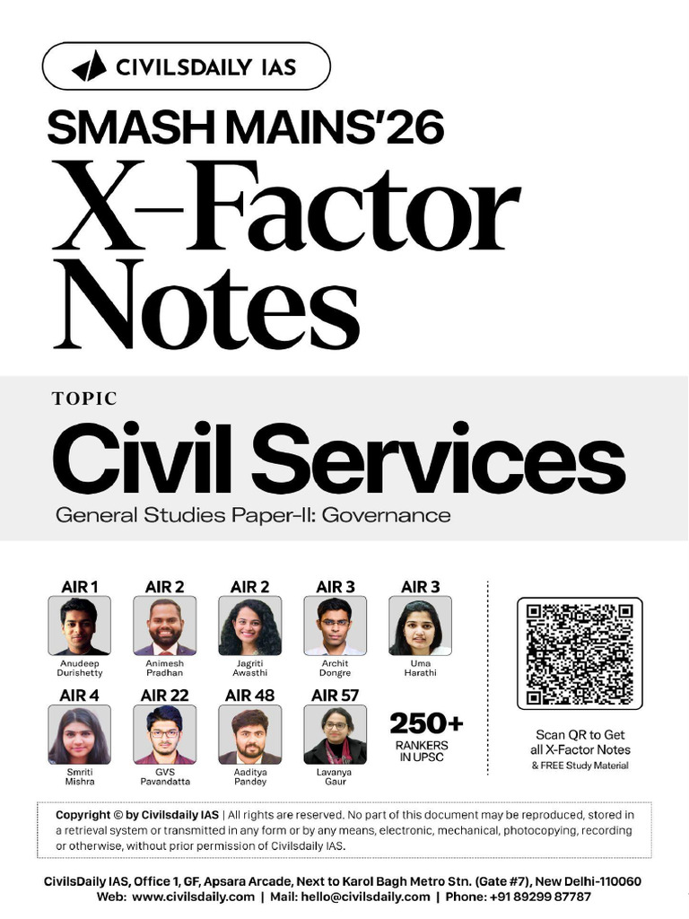 Civil Services Reforms for Democracy | PDF | Governance | Performance ...