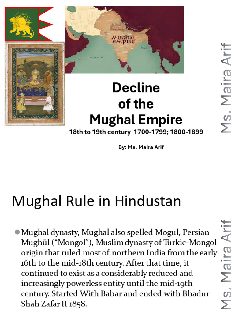 Decline of the Mughal Empire Overview | PDF | Mughal Empire