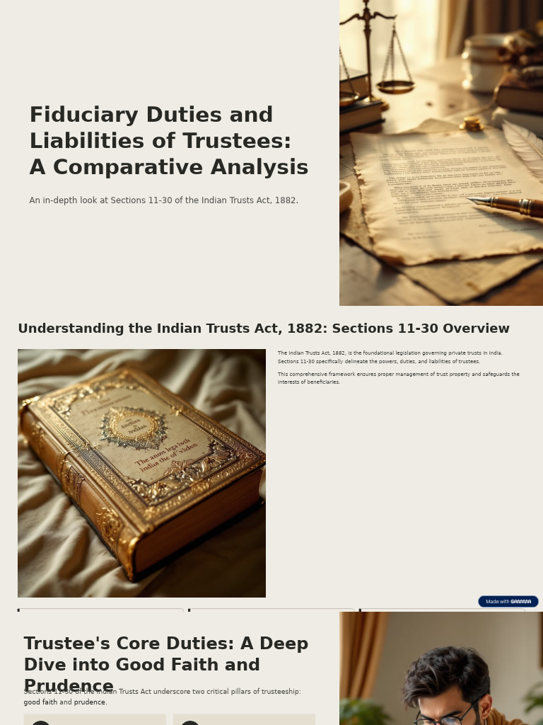 Trustee Duties Under Indian Trusts Act | PDF | English Trust Law | Trustee