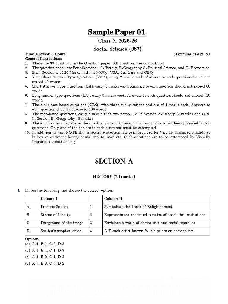 S.S Practice Paper | PDF | Liberalism | Cotton