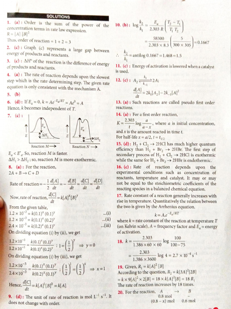 Understanding Reaction Rates and Kinetics | PDF | Reaction Rate ...