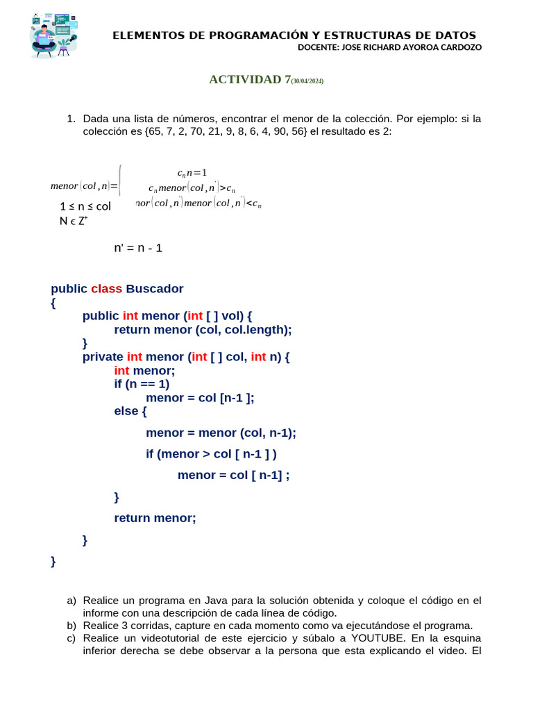 Practica 7 - Elementos | PDF | Programación de computadoras ...