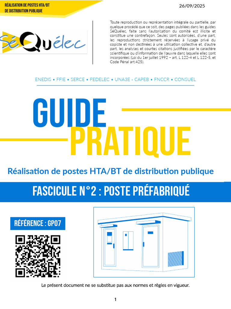 Guide de réalisation postes HTA/BT | PDF | Réseau de distribution ...
