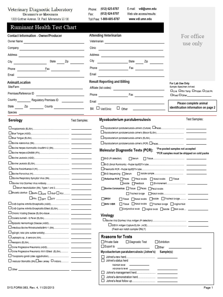 Ruminant Health Testing Information | PDF | Elisa | Human Diseases And ...