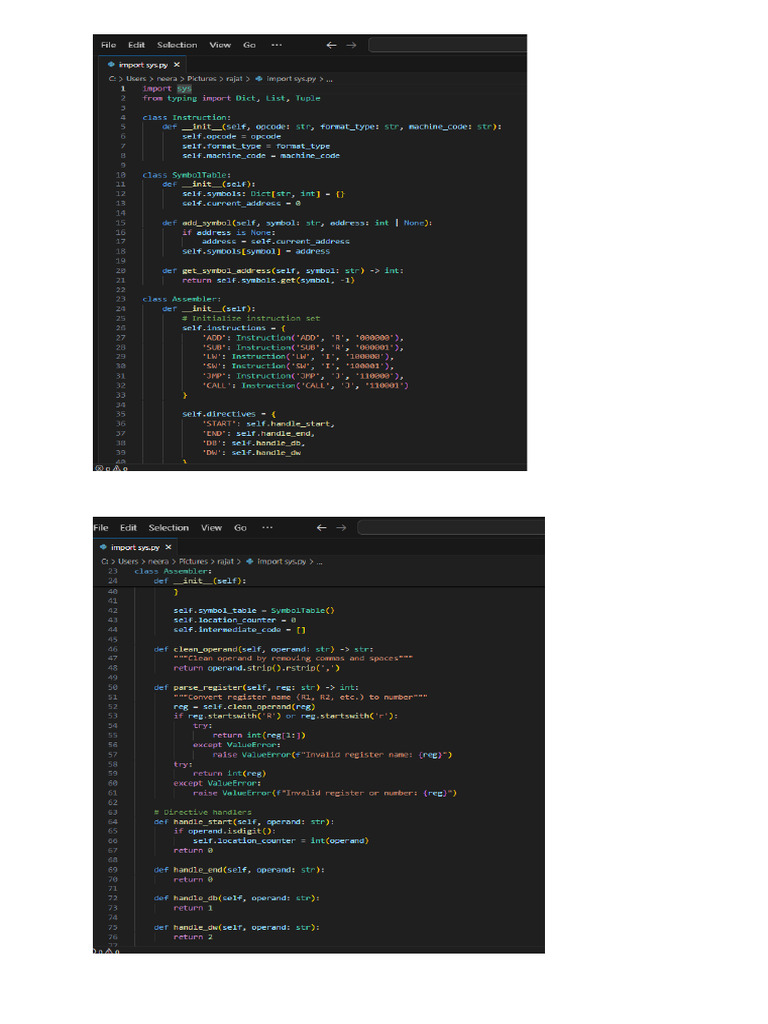 Spos Prac 1 Code | PDF