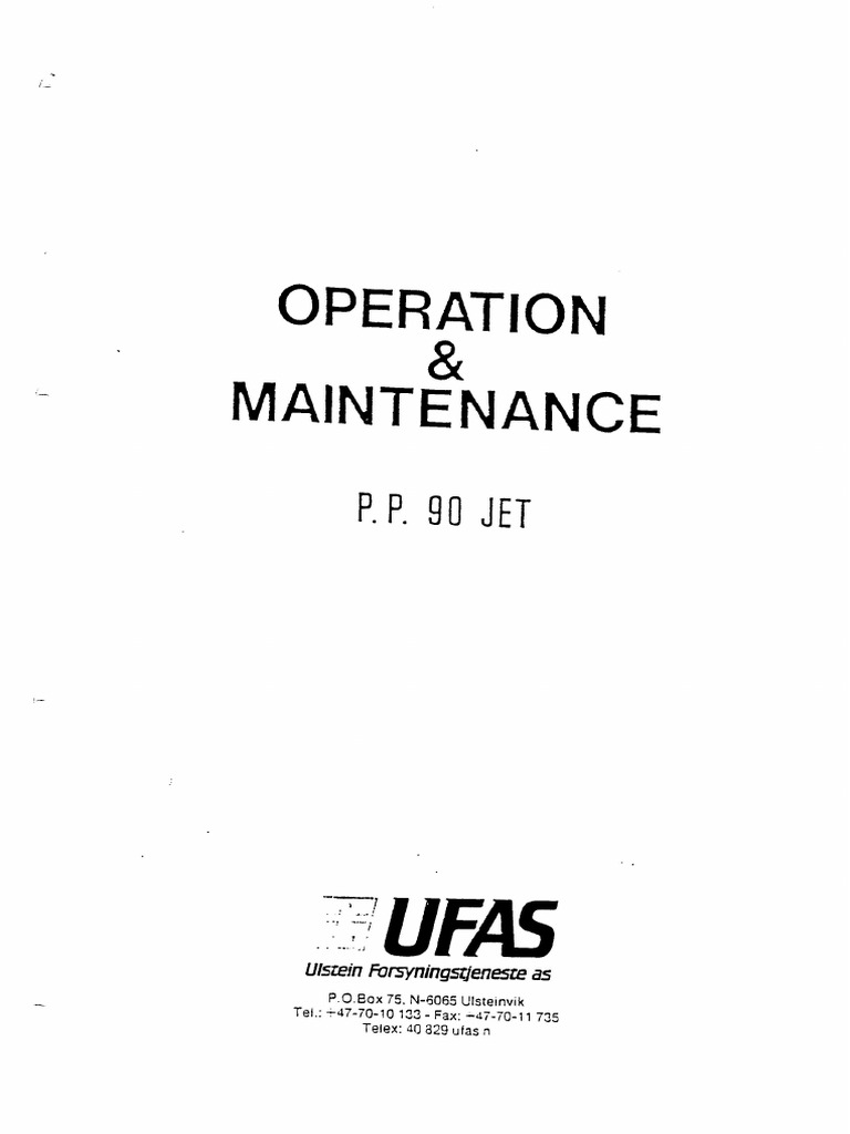 Operation and Maintainence | PDF