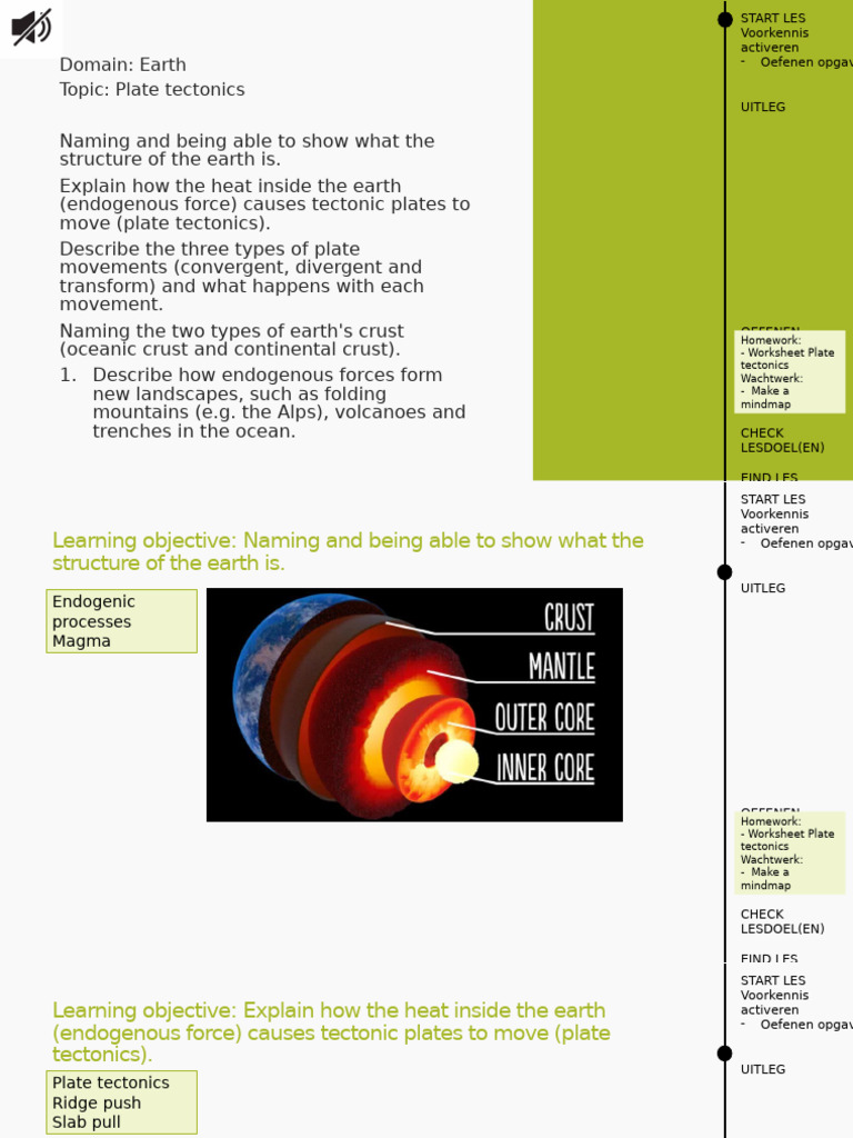 Klas 3 V3P Endogenic and Exogenic Processes Compleet | PDF | Rock ...