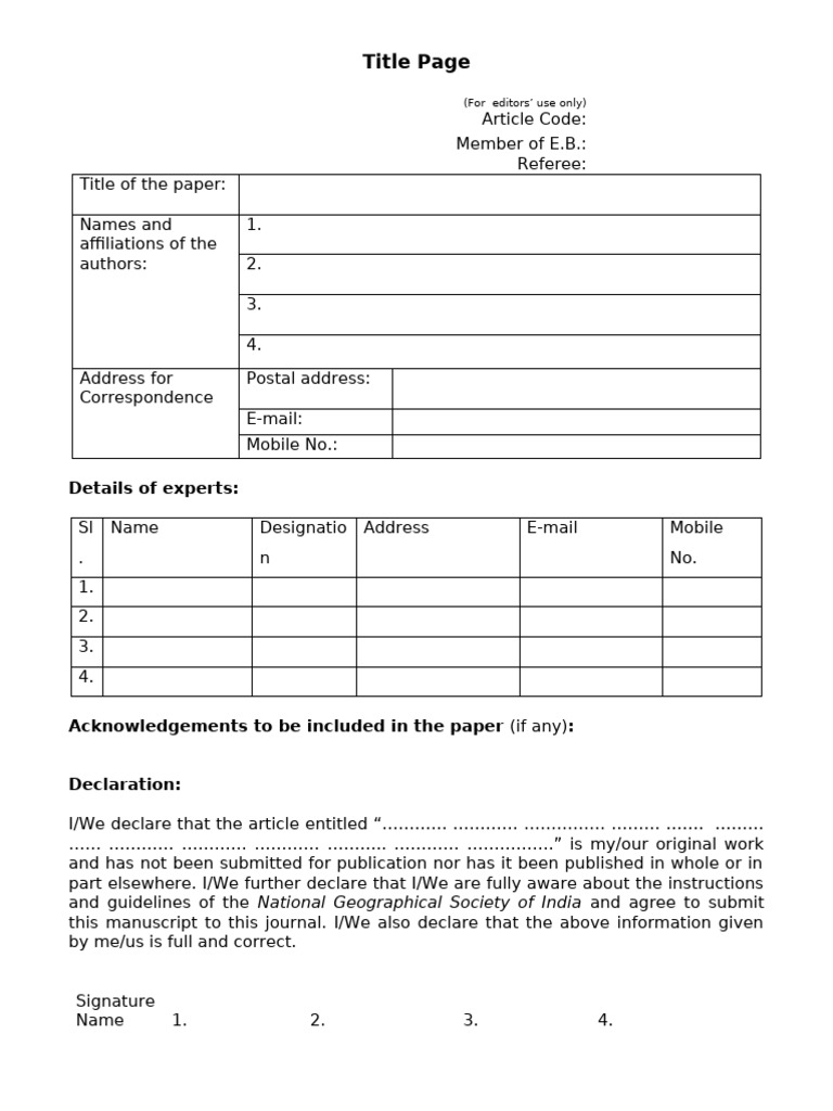 Manuscript Submission Guidelines | PDF