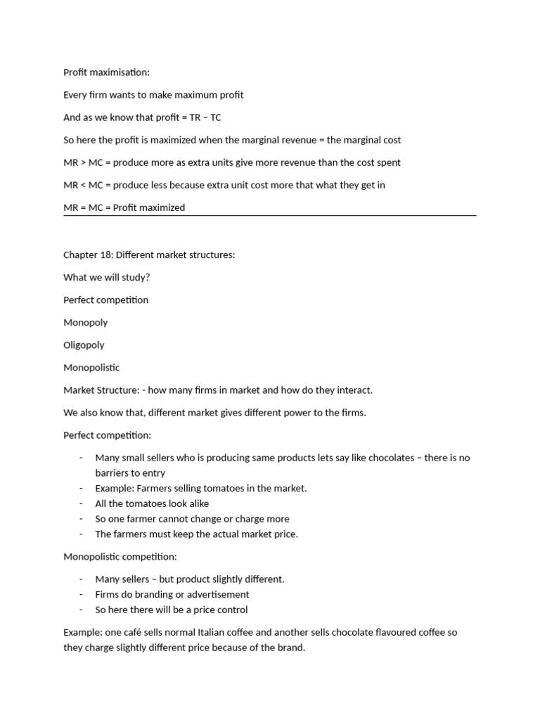 A Level Economics Notes | PDF