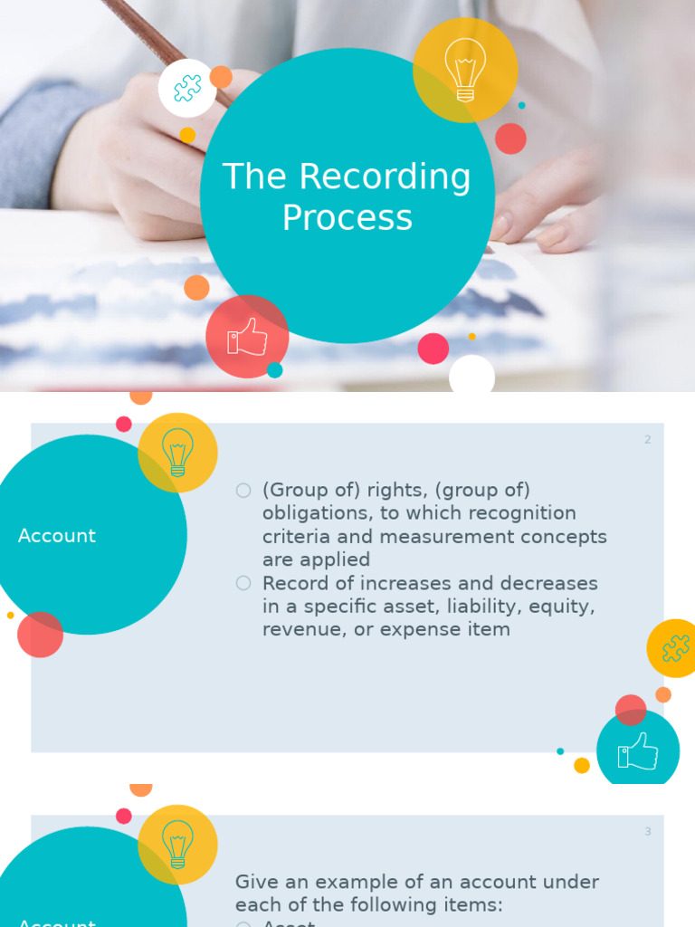 02 The Recording Process | PDF | Debits And Credits | Liability ...
