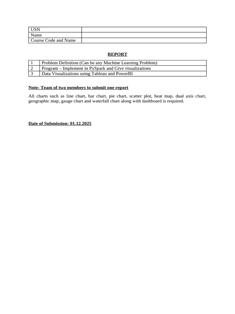 DV Lab Report Template | PDF