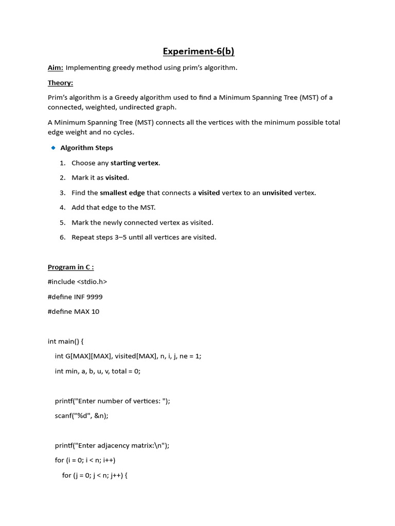 Exp 6 B Daa | PDF