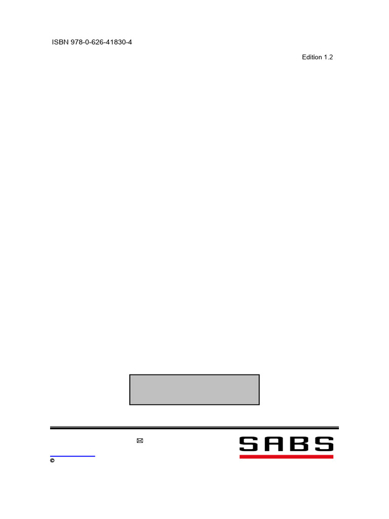 SANS 3001 GR54 2023 (Ed. 1.02) | PDF | Cement