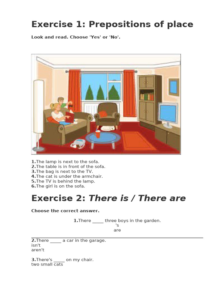 Prepositions and Questions Exercise | PDF
