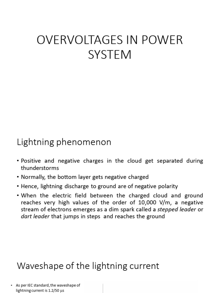 Lightning in Power System | PDF | Lightning | Electric Current