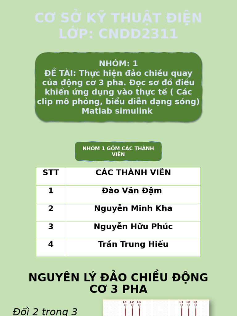 Machdaochieudongco 3 Pha PDF | PDF