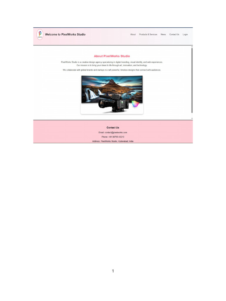 Output Screenshots | PDF