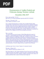 Download Christianization of Andhra Pradesh and Politicians Chasing Christian Votebank by mereco SN953837 doc pdf