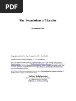 The Foundations of Morality