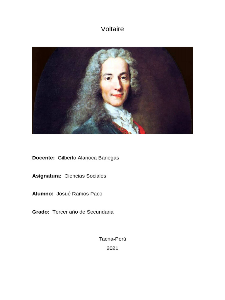 Voltaire | PDF | Voltaire