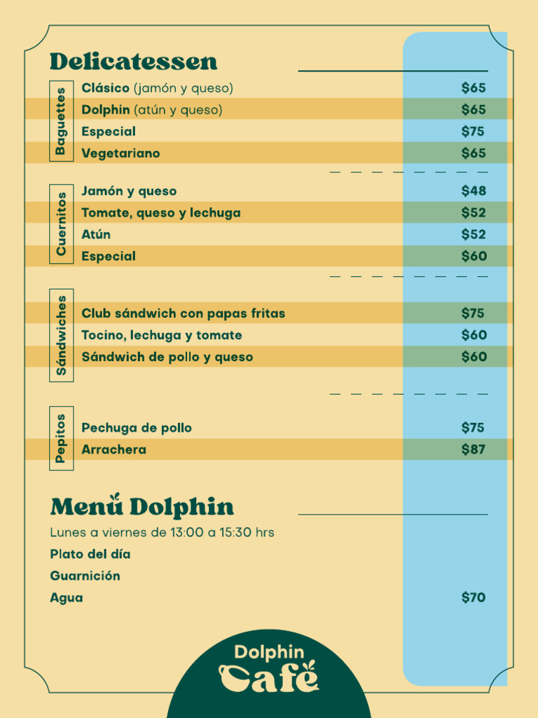 Menú Dolphin Actualizado | PDF